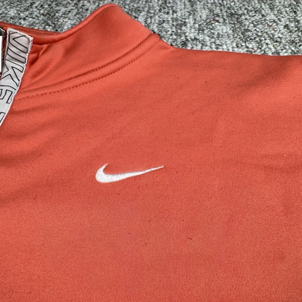 Nike Jacket Womens XL Pullover Mock Neck Therma Zip Oversized Training Pink